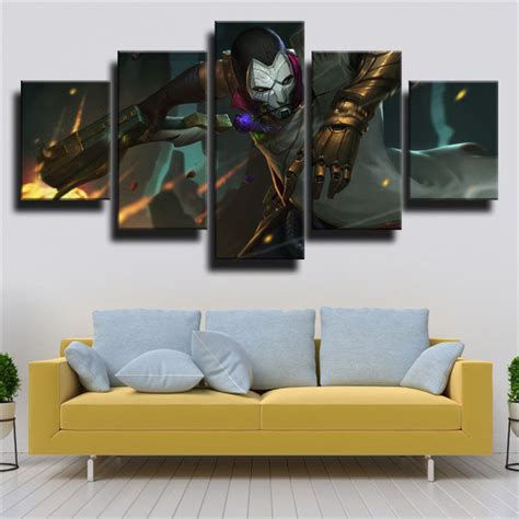 League Of Legends The Virtuoso Jhin Canvas Wall Art Pencil Canvas