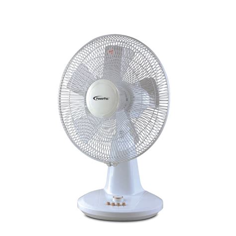 Powerpac Desk Fan With Oscillation Timer Pptf Gey Hwa Timber