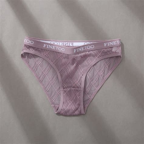 Finetoo New Wholesale Women Sexy Fashion Seamless Soft Lace Briefs M Xl Panties Female Lingerie