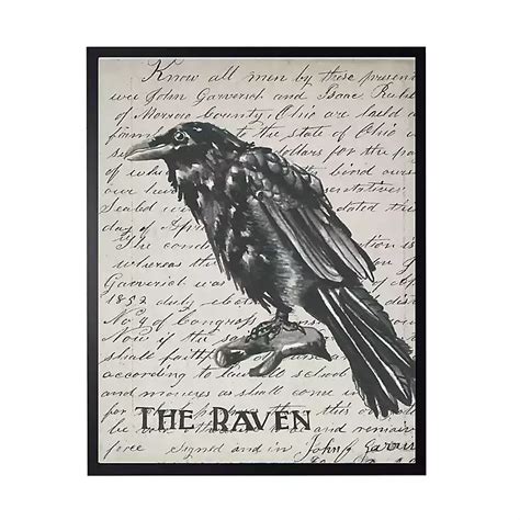 The Raven Framed Halloween Wall Art | Kirklands Home