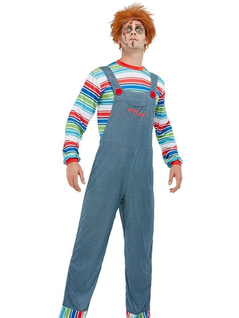 Mens Chucky Fancy Dress Halloween Film Costume