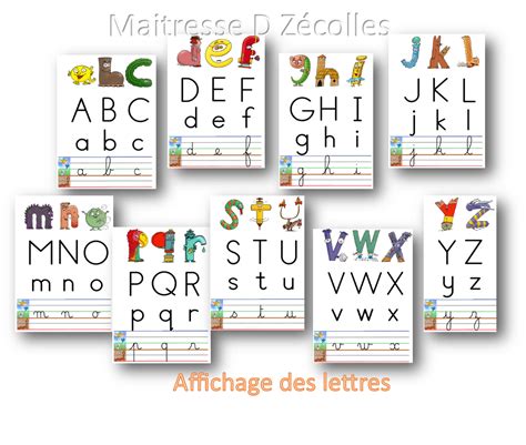 Affichage Des Lettres Dans Les Différentes Graphies Mes Tresses D