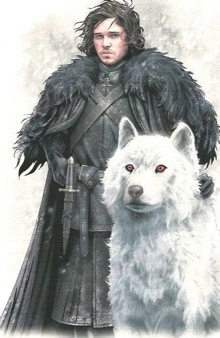 Jon Snow and ghost by Fireolivier11 on DeviantArt