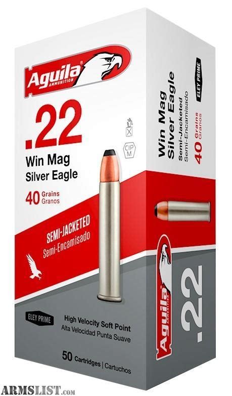 Armslist For Sale 1000 Rd Aguila 22 Win Mag Wmr Ammo 40 Gr