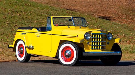 1950 Willys Jeepster Is The Bright Yellow Car Treat Of The Day