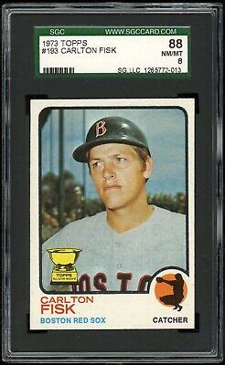 Topps Carlton Fisk All Star Rookie Sgc Nm Mt Hof Chicago