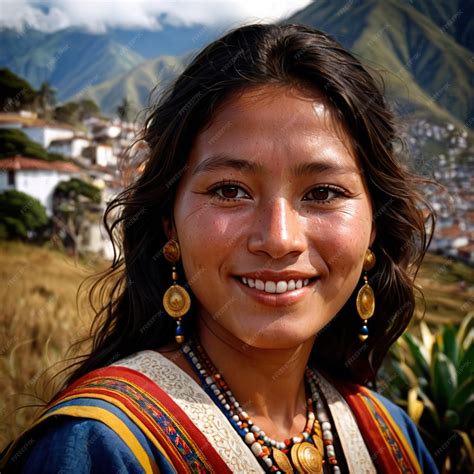 Premium Photo | Equadorian woman from Ecuador typical national citizen
