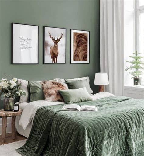 Trend Green Forest Bedroom Decor Ideas | Ferbena Home Design