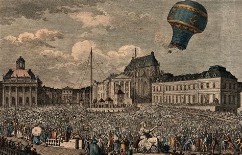 A Balloon Ascent By The Montgolfier Brothers At Versailles In 1783