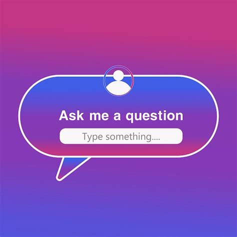 Premium Vector Instagram Ask Me Question Sticker Social Media