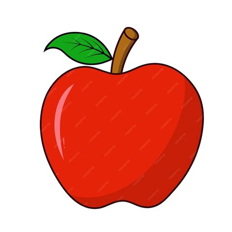 Premium Vector Creative Apple Cartoon Vector Design