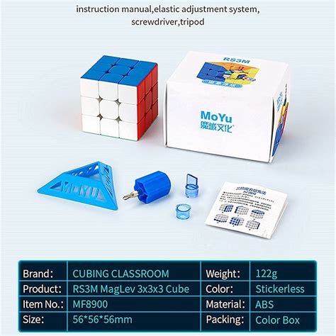 LiangCuber Moyu RS3M 2021 3X3 Magnetic Speed Cube Stickerless Maglev