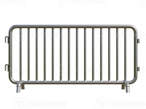 Pedestrian Barrier Steel Barricades 3d Illustration 29228192 Png