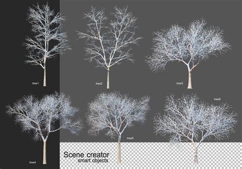 PSD Baum Schnee 700 Hochqualitative Kostenlose PSD Vorlagen