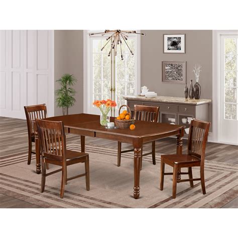 HomeStock Neo Classical Nostalgia 5Pc Rectangular 60 78 Inch Dining