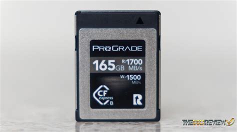 Prograde Digital Gb Cobalt Cfexpress Type B Card Review The Ssd Review