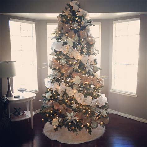 Top Pictures How To Decorate A Christmas Tree With Burlap Excellent