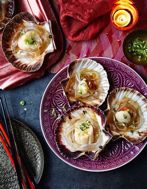 Steamed Scallops With Garlic And Glass Noodles House And Garden