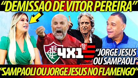 RENATA FAN e DENILSON RASGAM O VERBO SOBRE A DEMISSÃO DE VITOR PEREIRA