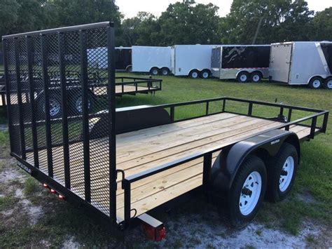 2023 Triple Crown 6x14 Tandem Axle Open Utility Trailer Southern Wholesale Trailers Flatbed