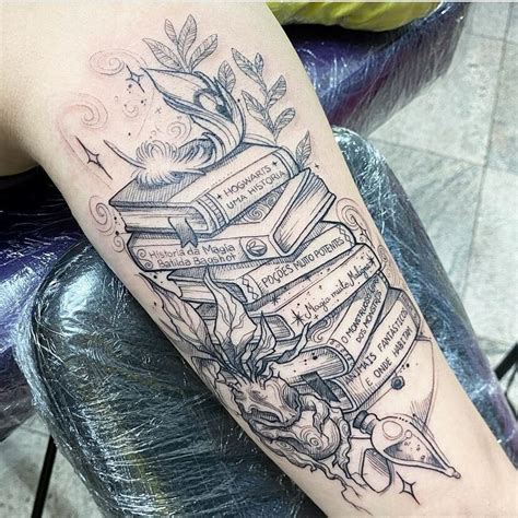 18+ book stack tattoo - AzhurRayden