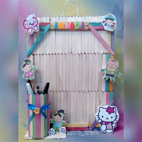 Jual Bingkai Foto Stik Es Krim Stik Ice Cream Kado Custom Kota