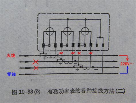 在220v电源上，一只电流互感器，三相四线电子表怎么接线，求接线图百度知道