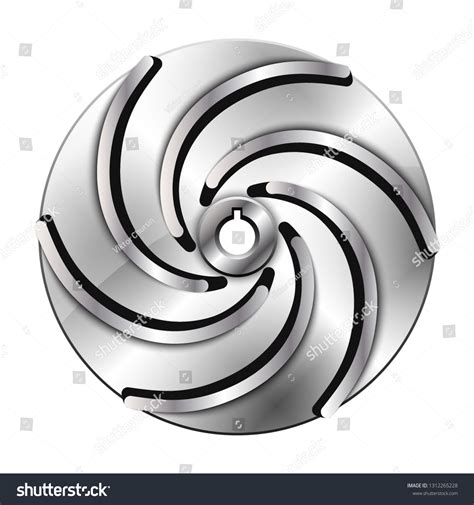 Centrifugal Water Pump Impeller Vector Illustration Vector C S N