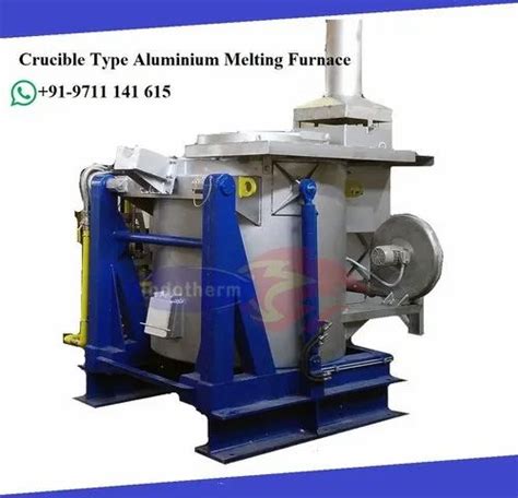 Crucible Furnace For Non Ferrous Metals Hydraulic Tilting Crucible