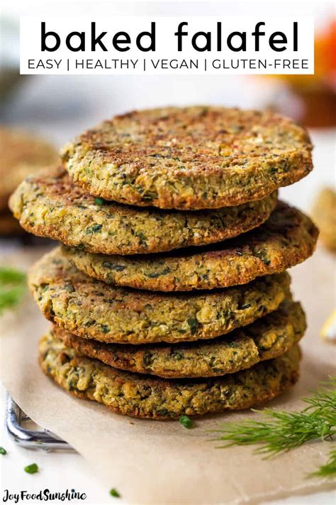 Healthy Baked Falafel Recipe Joyfoodsunshine