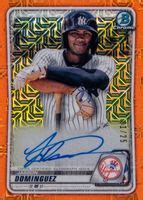 Jasson Dominguez 2020 Bowman Mega Box BMA JD Chrome Prospect Auto