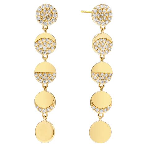 Temple St Clair Gold Multistone Shoulder Duster Earrings For Sale At