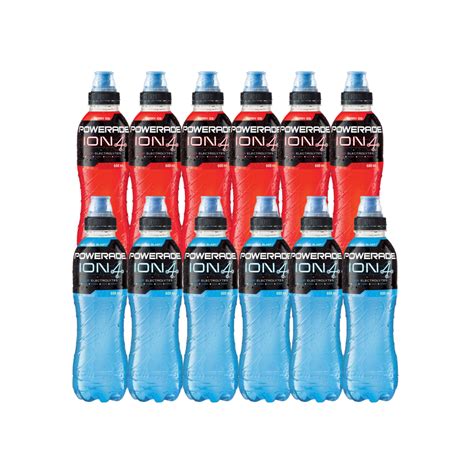 Powerade Sports Drink 12 X 600ml 6 Mountain Blast 6 Berry Ice