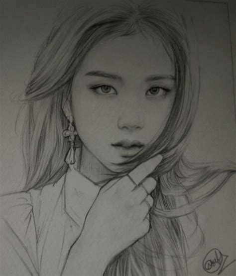 Blackpink Jisoo Pencil Drawing By Heidrawing On Deviantart 47 Off