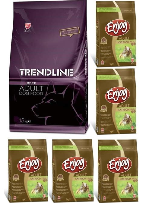 Trendline Dog Biftekli Köpek Maması 15 KG ve Enjoy Tavuk Etli Yetişkin