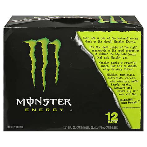 Monster Energy Drink 12 Pack 12 Ea Sports And Energy Martins Emerald