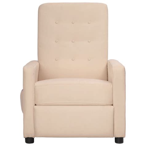 Vidaxl Fauteuil Inclinable Taupe Tissu