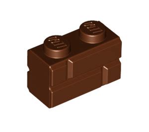 Lego Reddish Brown Brick X With Embossed Bricks Brick Owl