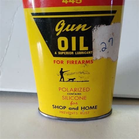 Full Vintage Outers 445 Gun Oil Metal Tin From Onalaska Wisconsin 3oz No Dents Ebay