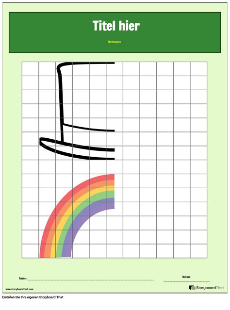 Symmetrie Zeichnung Zum St Patrick S Day Storyboard