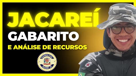 Gabarito E An Lise De Recursos Gcm Jacare Sp Essa Prova Estava