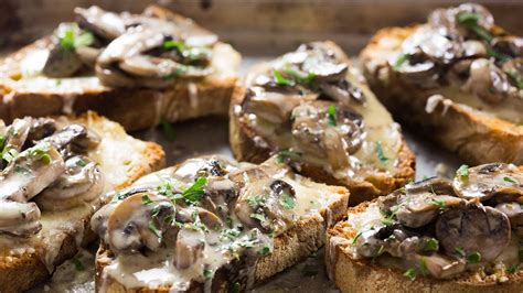 Creamy Mushrooms Bruschetta Easy Recipe Youtube