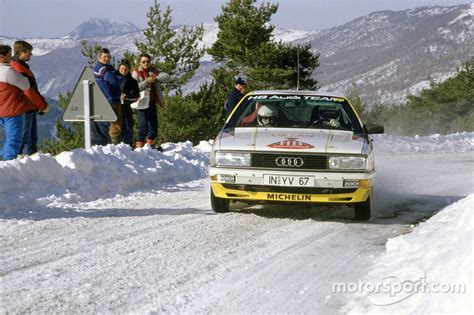 Walter R Hrl Christian Geistd Rfer Audi Quattro Rallye Monte