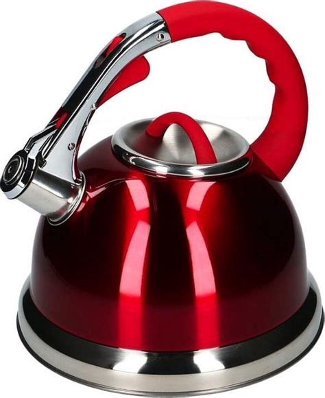 Frico Fr Fluitketel Liter Originele Rvs Fluitketel Rood