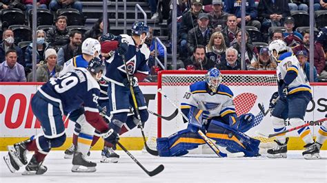 Siegesserie Der Avalanche Rei T In Umk Mpften Spiel Gegen Blues Nhl