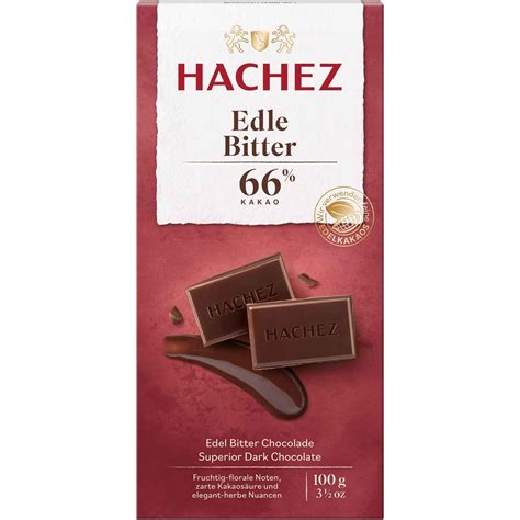 Hachez Edle Bitter 66 Kakao 100g Online Kaufen Im World Of Sweets Shop