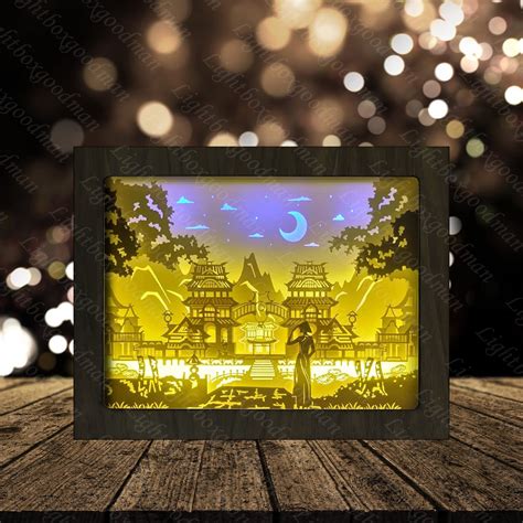 Visual Arts Shadow Box Hue Vietnam Paper Cut Light Box Template Files