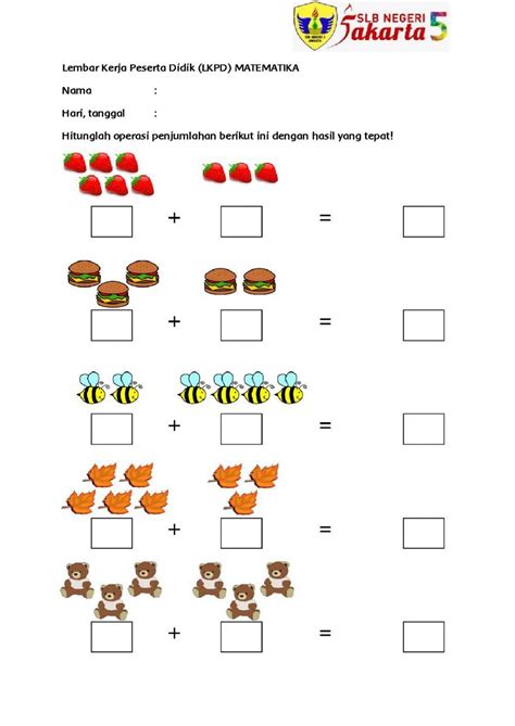 Soal Penjumlahan Bergambar Riset