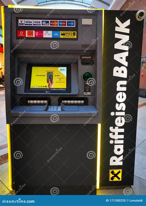 Raiffeisen ATM - Bank ATM Machine Editorial Image - Image of corporate ...