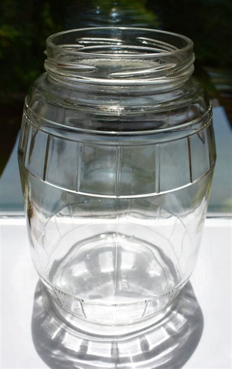 Vintage Alexander H Kerr Glass Pickle Barrel Jar 1950 48 Oz Half Gallon Ebay